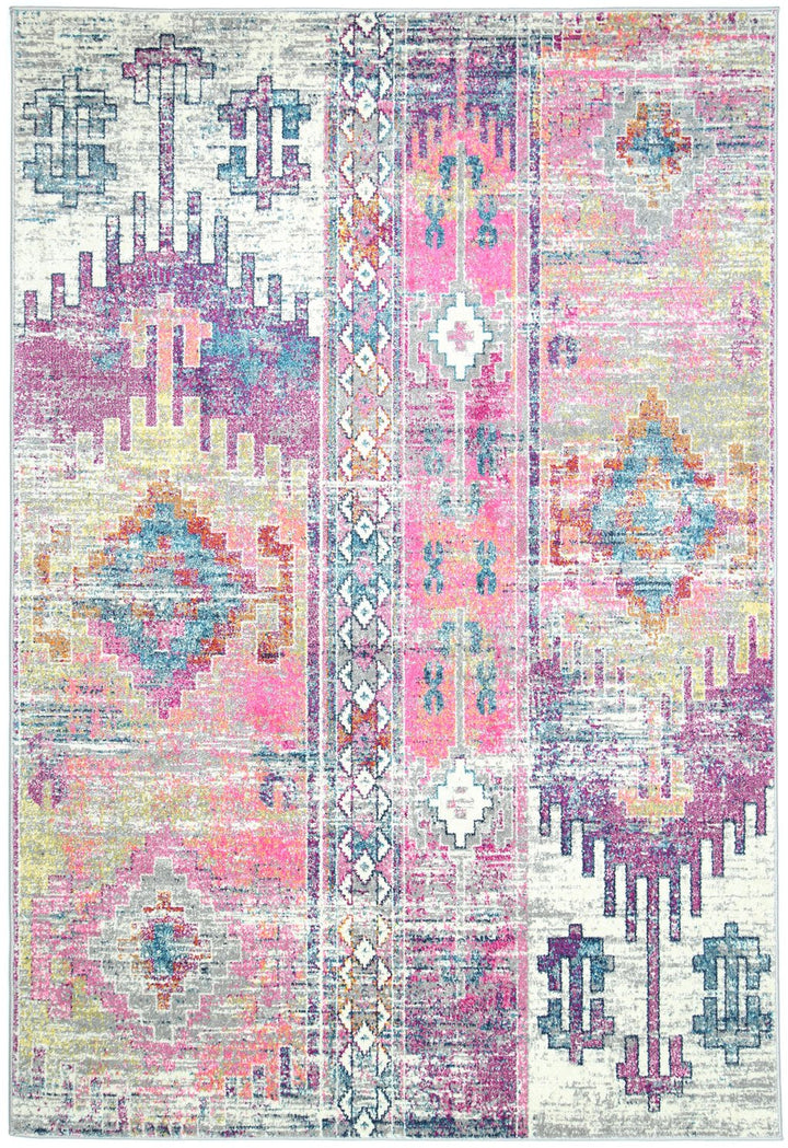 Delicate Multi Pastel Modern Rug