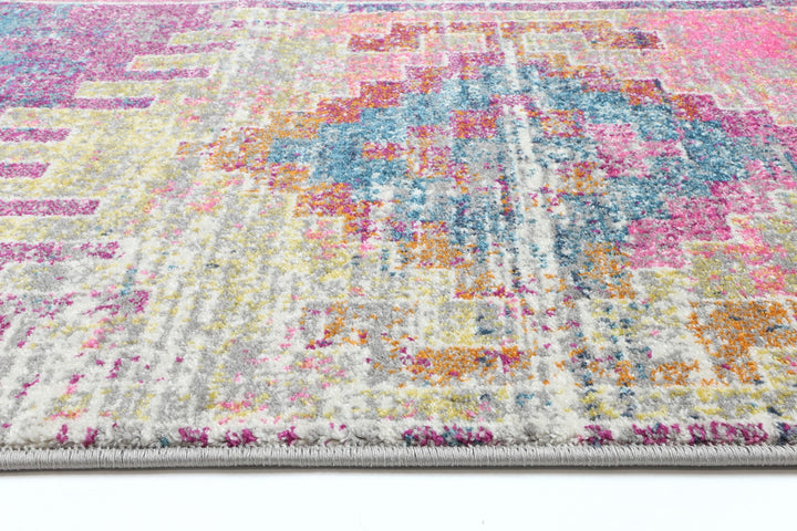 Delicate Multi Pastel Modern Rug