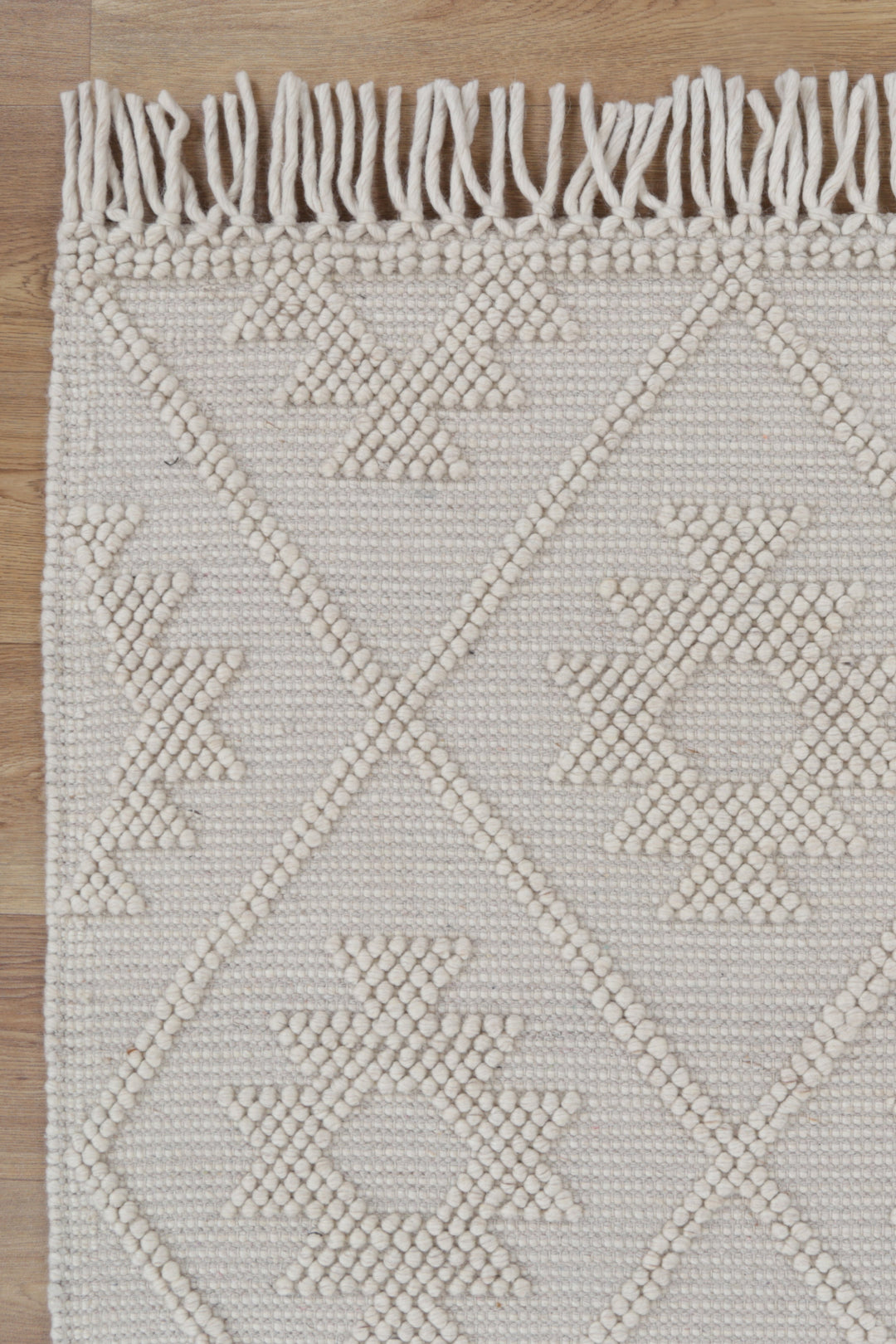 Diego Tribal Beige Wool Rug