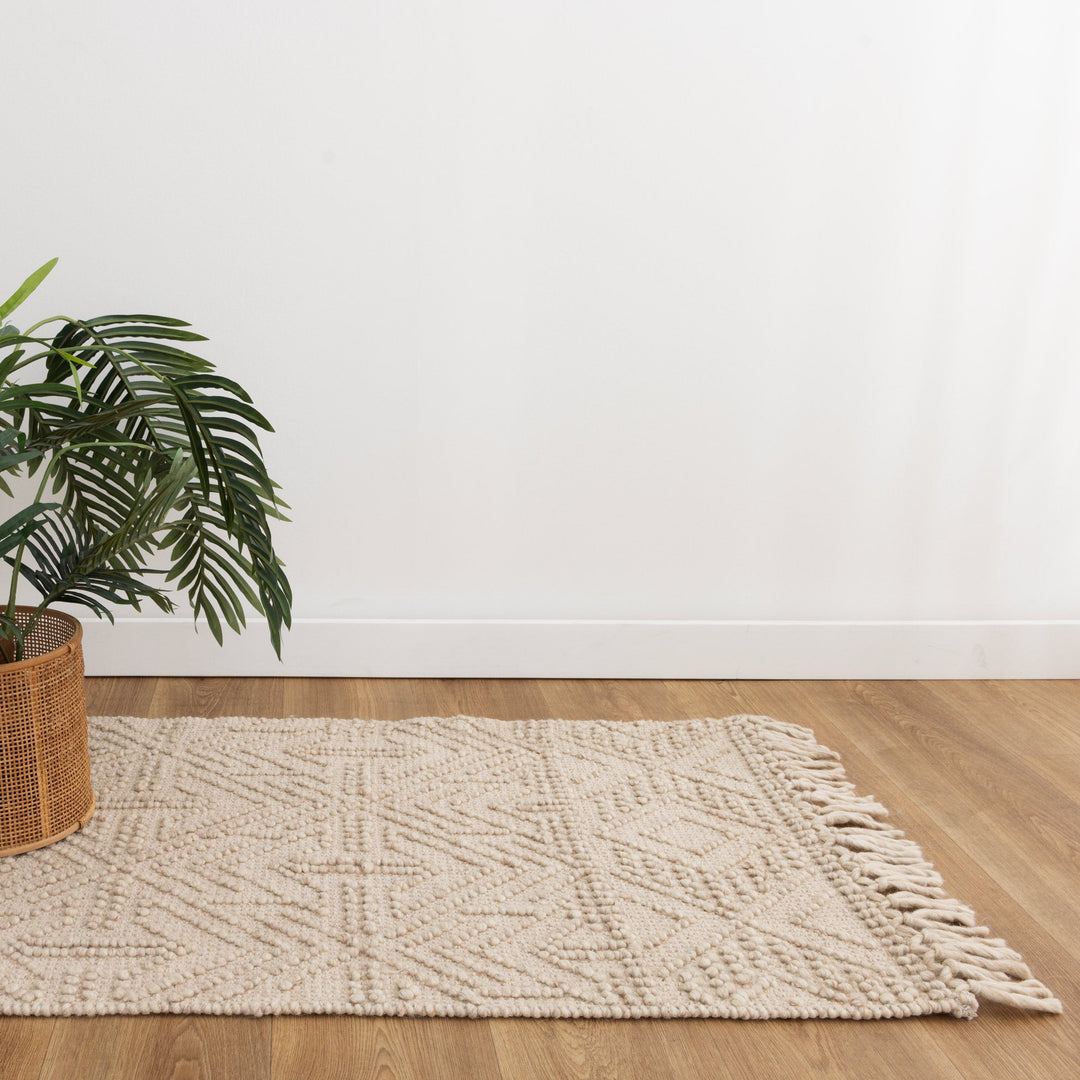 Diego Tribal Brown Wool Rug