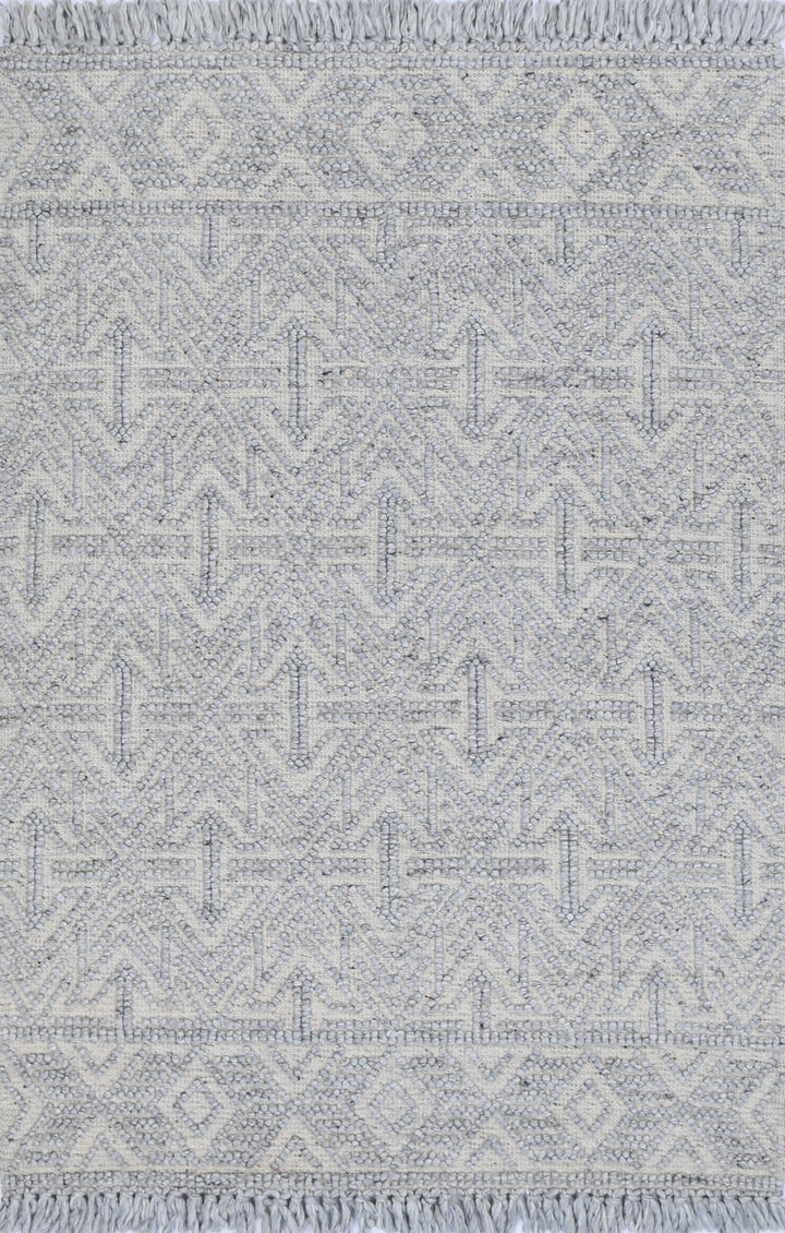 Diego Tribal Grey Wool Rug