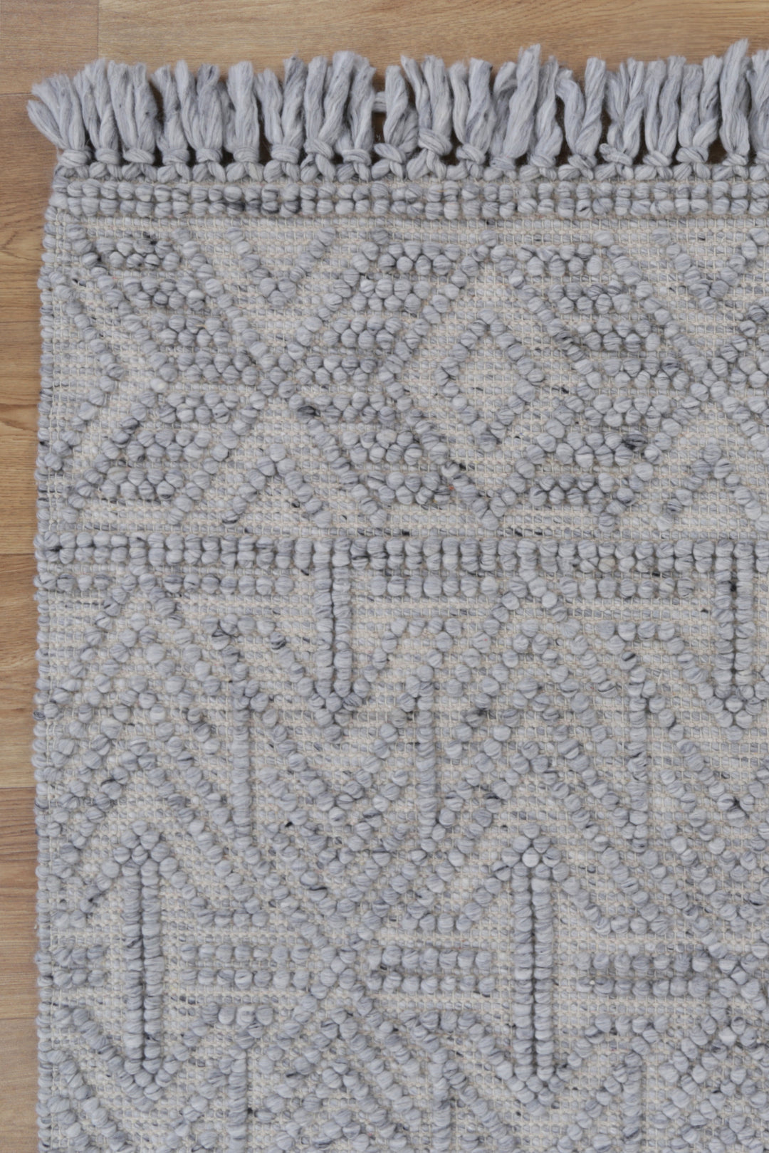 Diego Tribal Grey Wool Rug