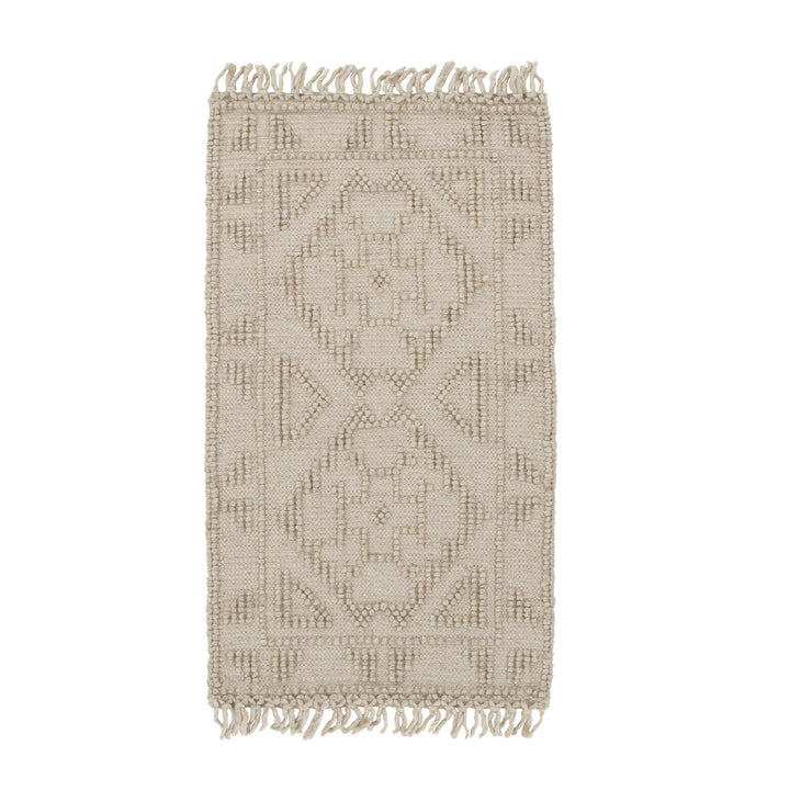 Diego Ornamental Brown Wool Rug