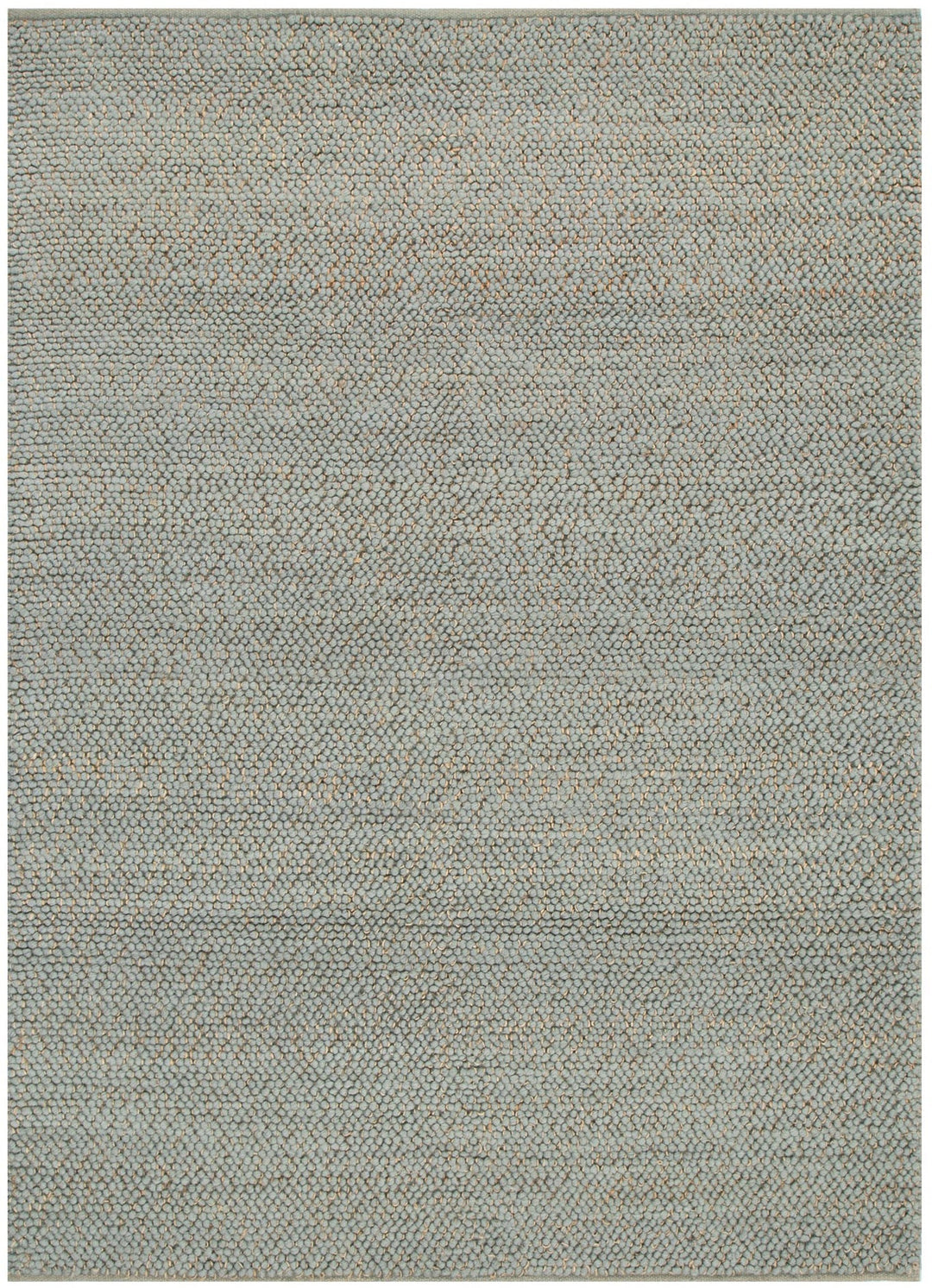 Eco Weave Duck Egg Blue Jute and Wool Rug