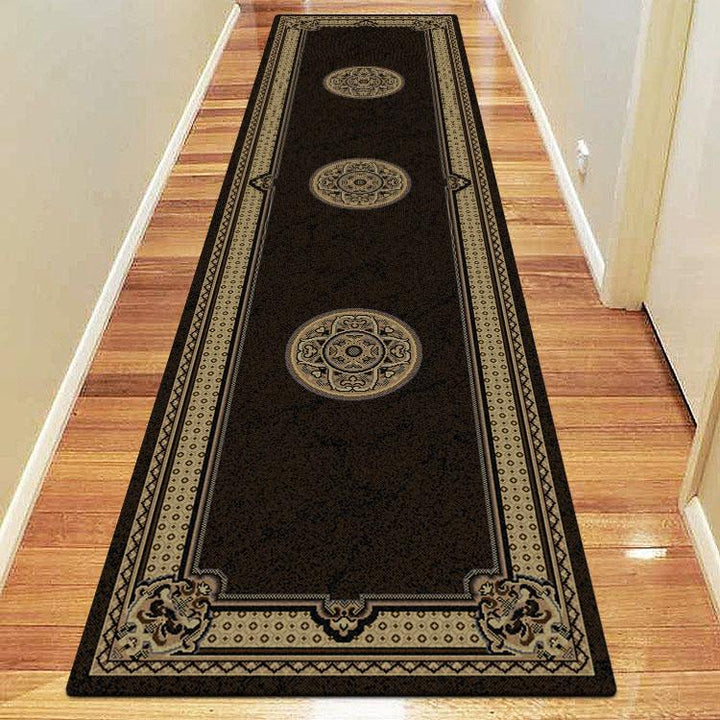 Descent 6882 Black Hallway Runner