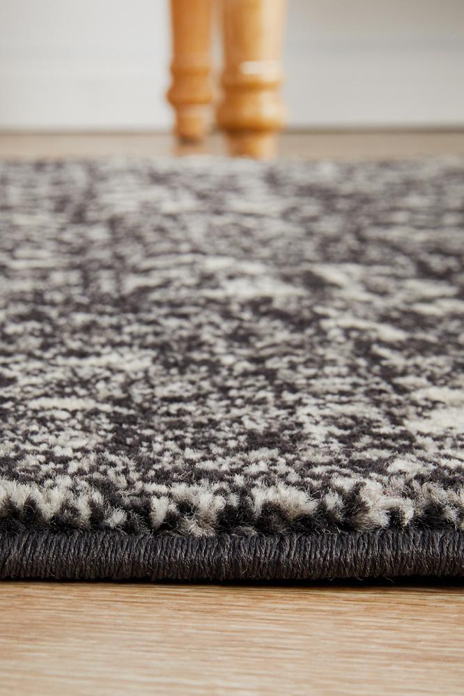 Evoke Estella Charcoal Transitional Runner Rug