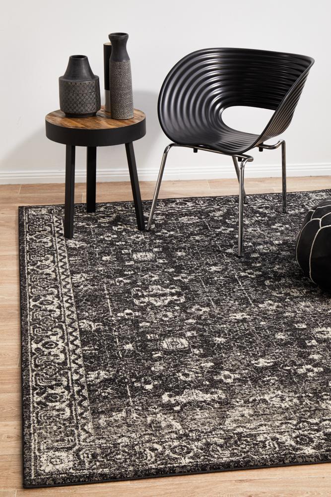 Evoke Estella Charcoal Transitional Rug