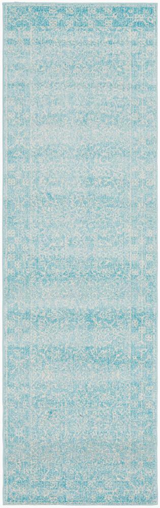 Evoke Depth Blue Transitional Runner Rug