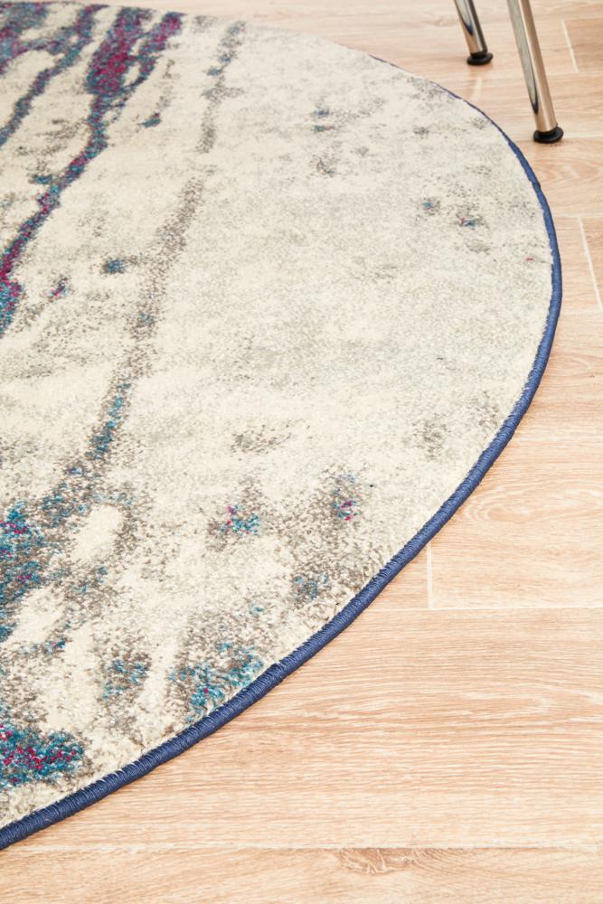 Evoke Bedrock Stone Transitional Round Rug