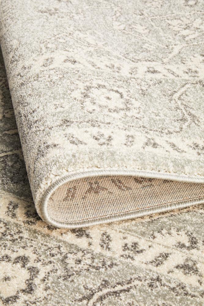 Evoke Silver Flower Transitional Rug