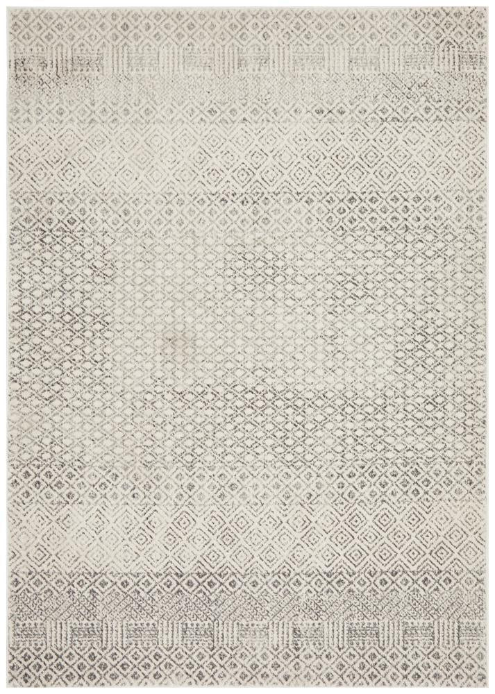 Evoke Diamond Grey Transitional Rug