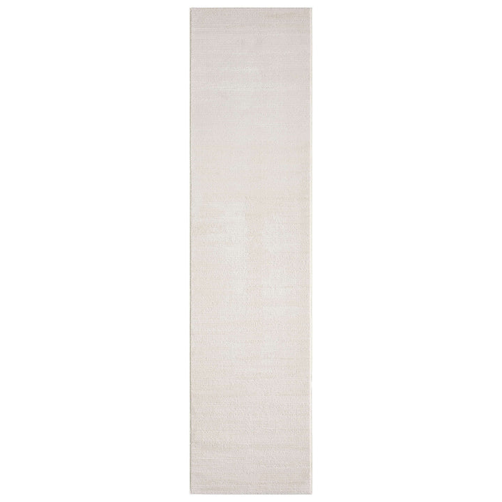 Luxe Distressed Border Cream Runner Rug
