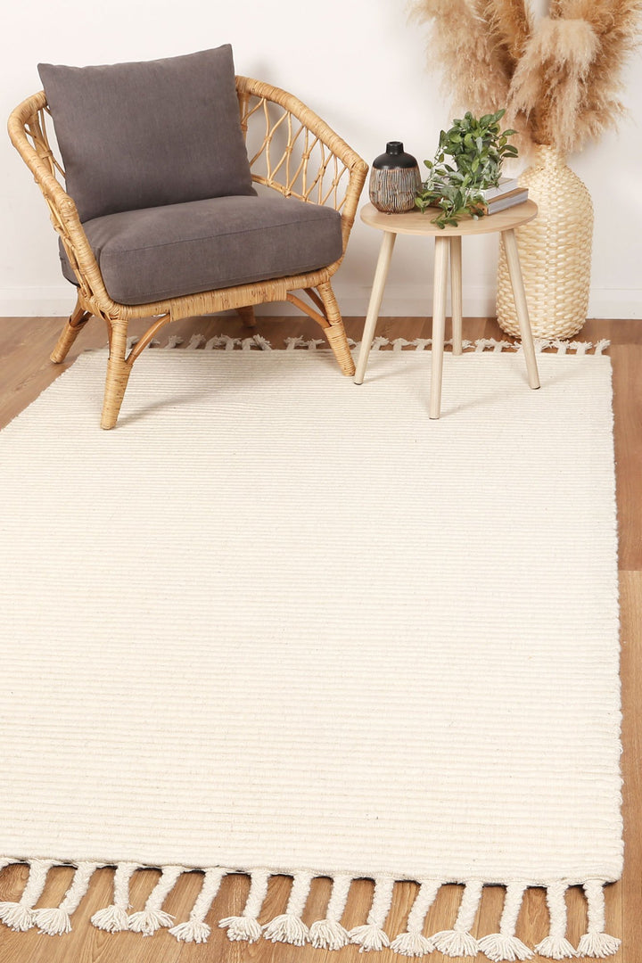 Goa Modern Wool Cream Rug