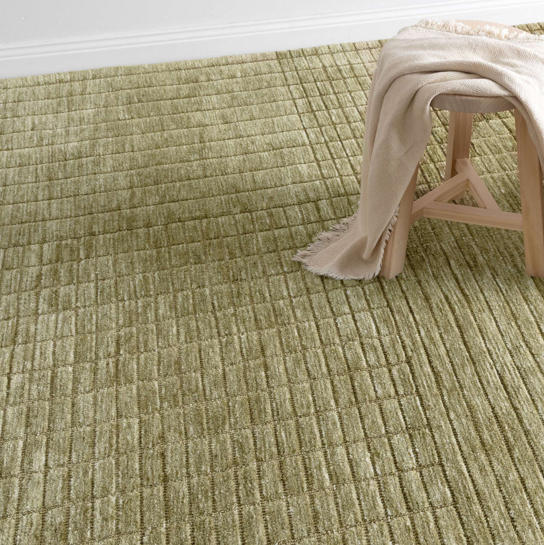 Canyon Green Carved Rug