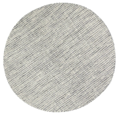 Nordic Grey Reversible Wool Round Rug
