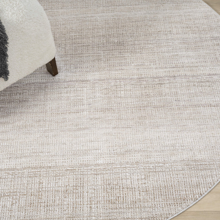 Atelier Texture Linen Weave Sand Round Rug