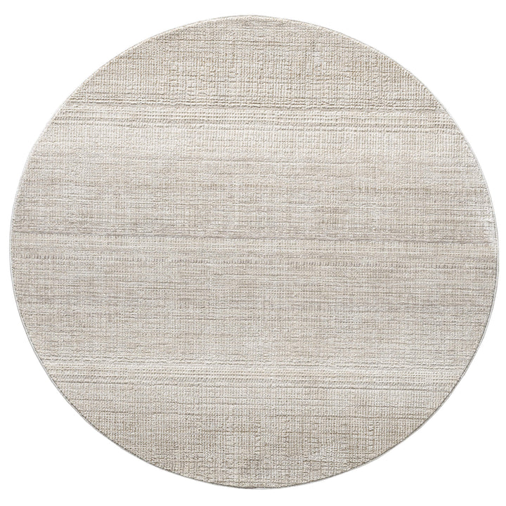 Atelier Texture Linen Weave Sand Round Rug