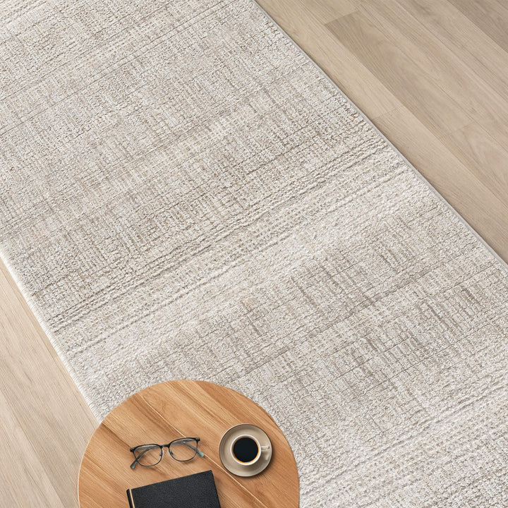 Atelier Texture Linen Weave Sand Runner Rug