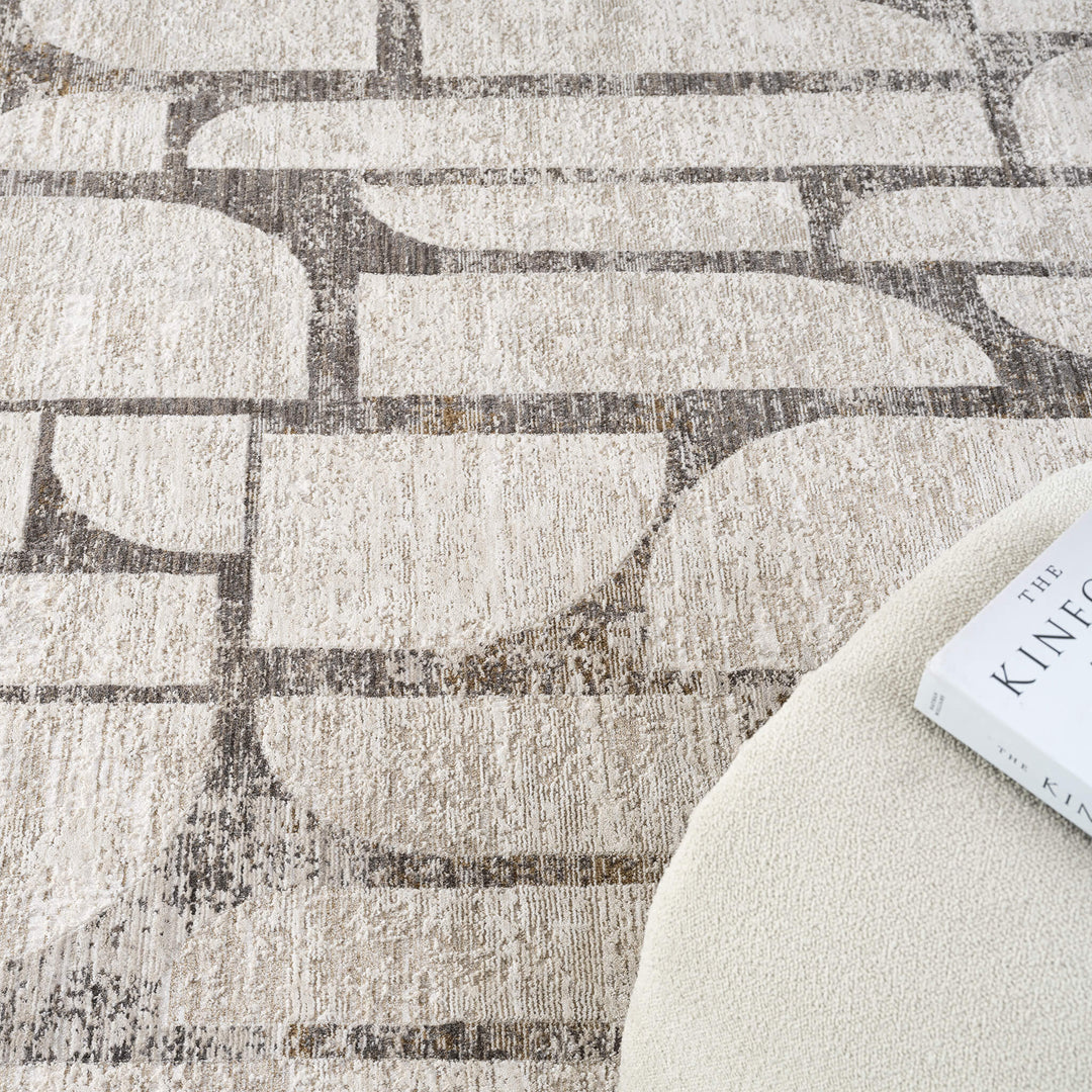 Atelier Texture Cut Stone Beige Rug