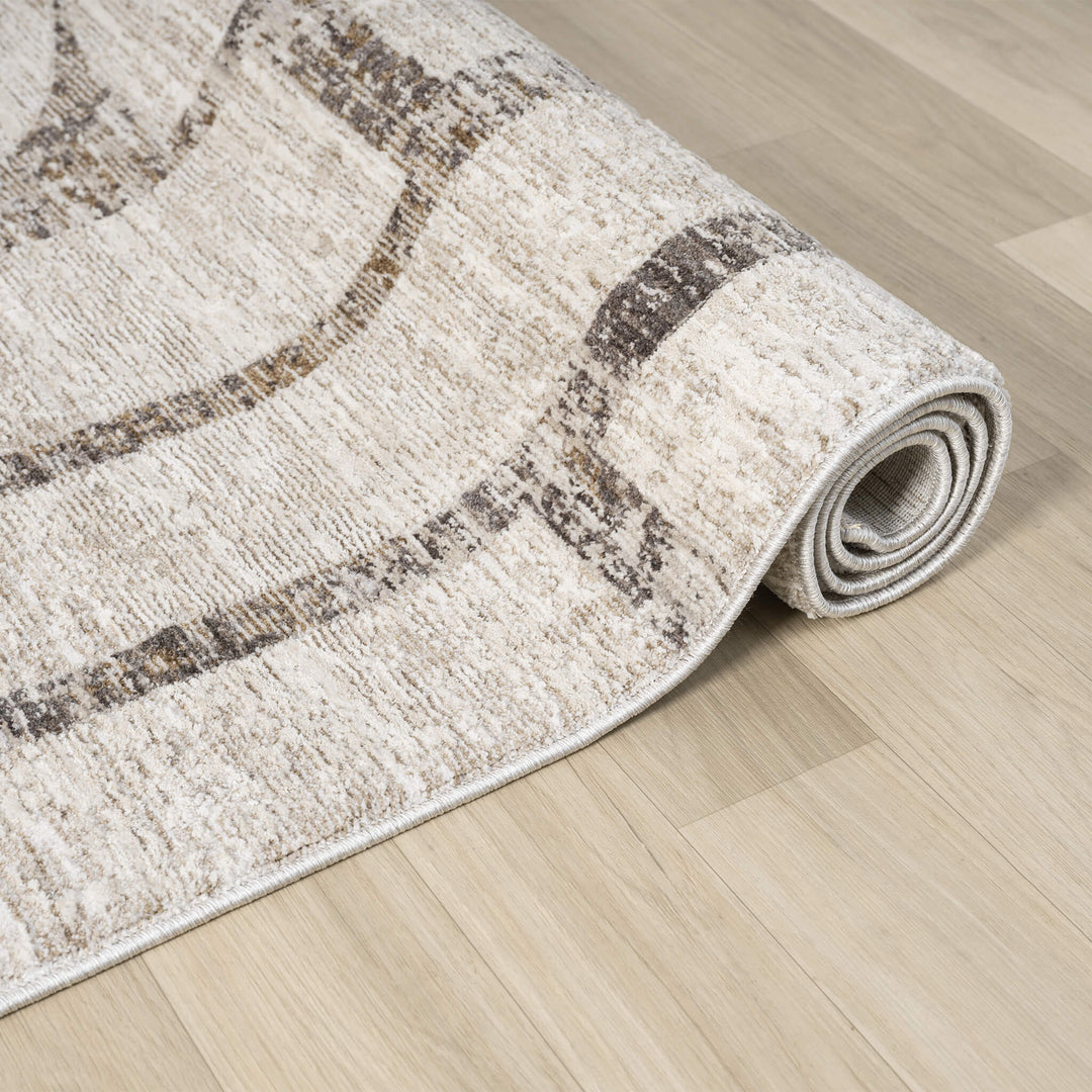 Atelier Texture Cut Stone Beige Rug