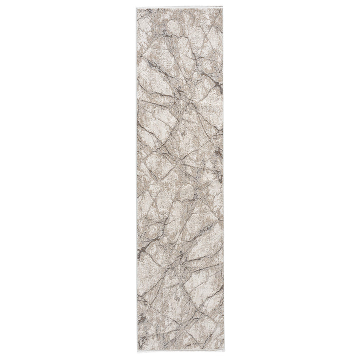 Atelier Texture Marble Vein Ivory Runner Rug