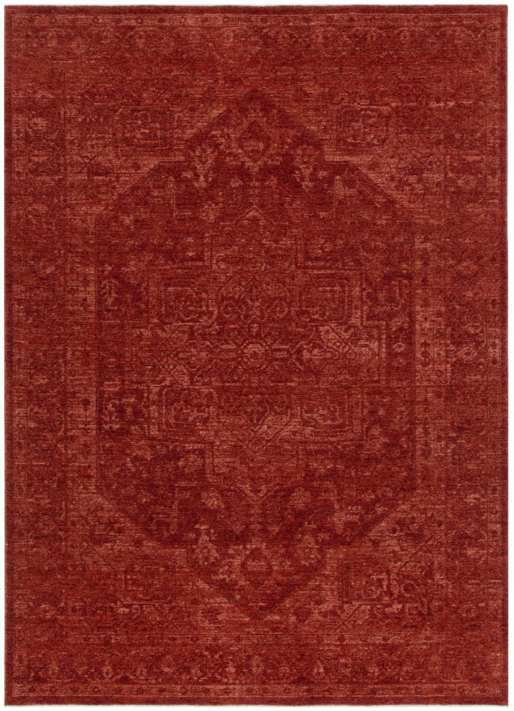 Heritage Distressed Medallion Rust Rug