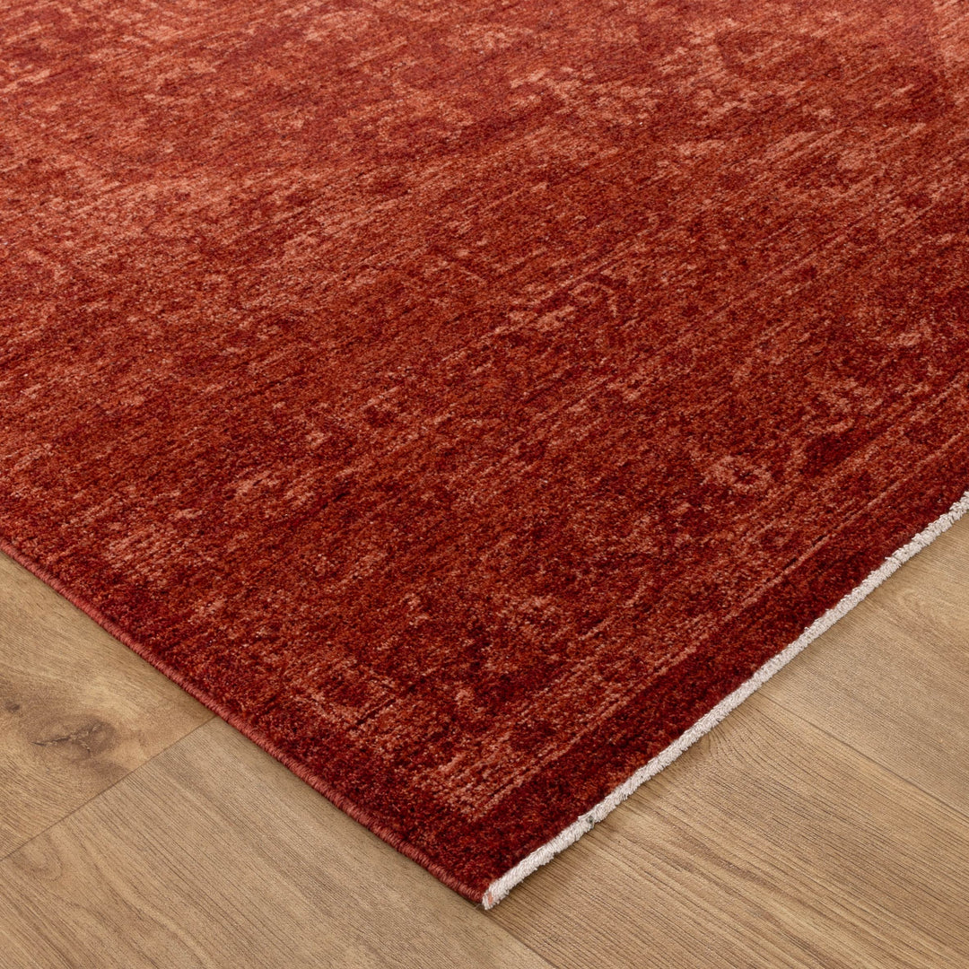 Heritage Distressed Medallion Rust Rug