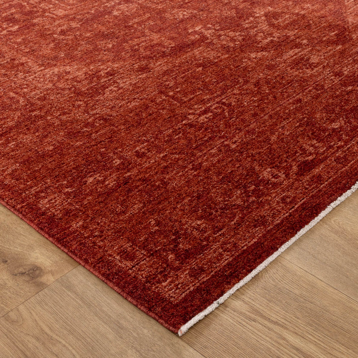 Heritage Distressed Medallion Rust Rug