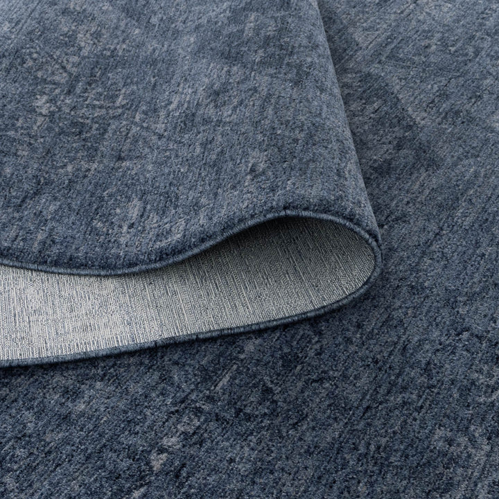 Heritage Distressed Medallion Blue Rug