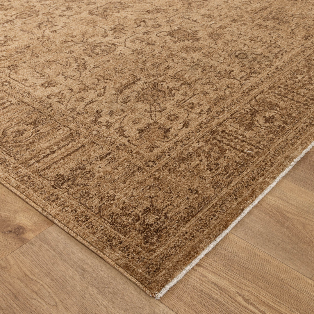 Heritage Distressed Border Mustard Rug