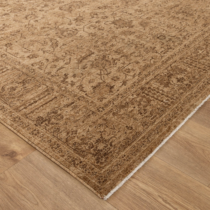 Heritage Distressed Border Mustard Rug