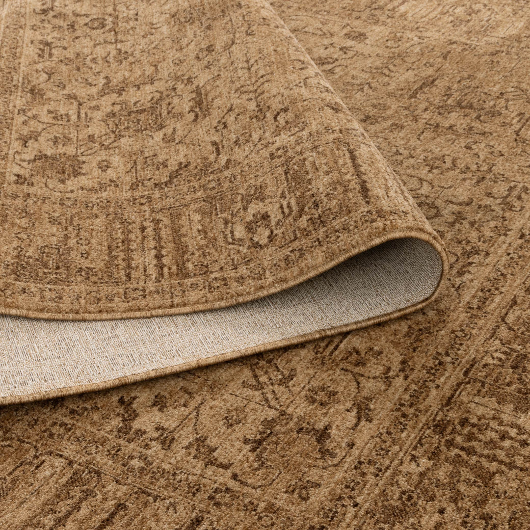Heritage Distressed Border Mustard Rug