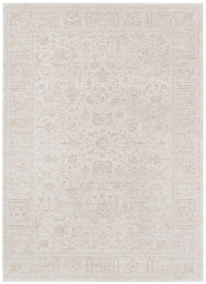 Heritage Distressed Border Beige Rug