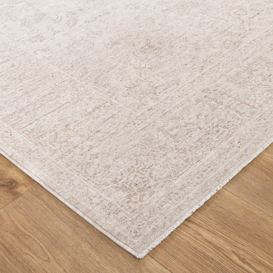 Heritage Distressed Border Beige Rug
