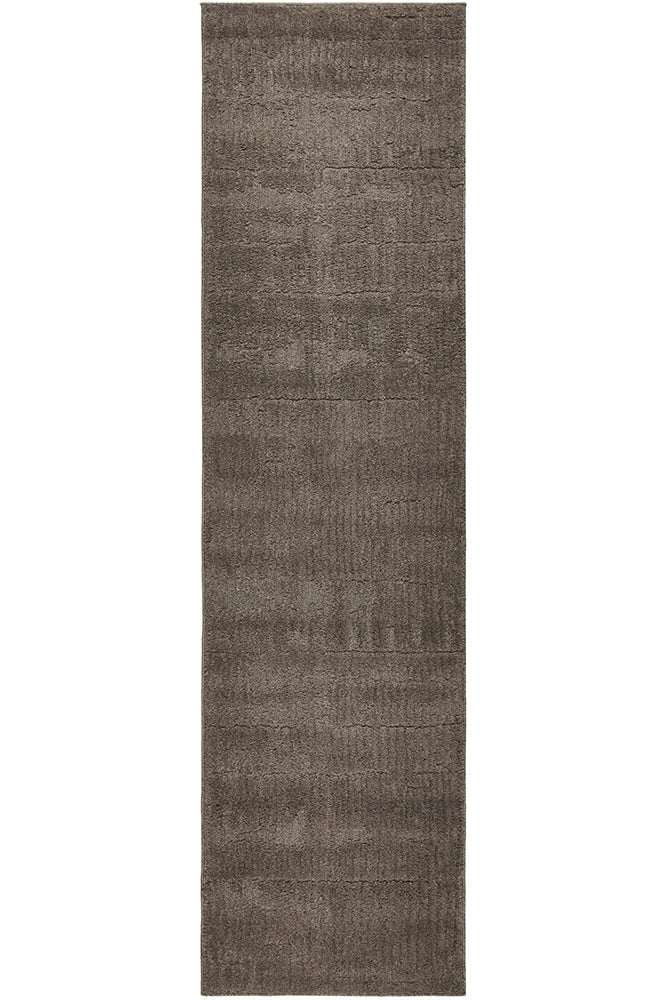 Haven Aliya High-Low Texture Mocha Runner Rug