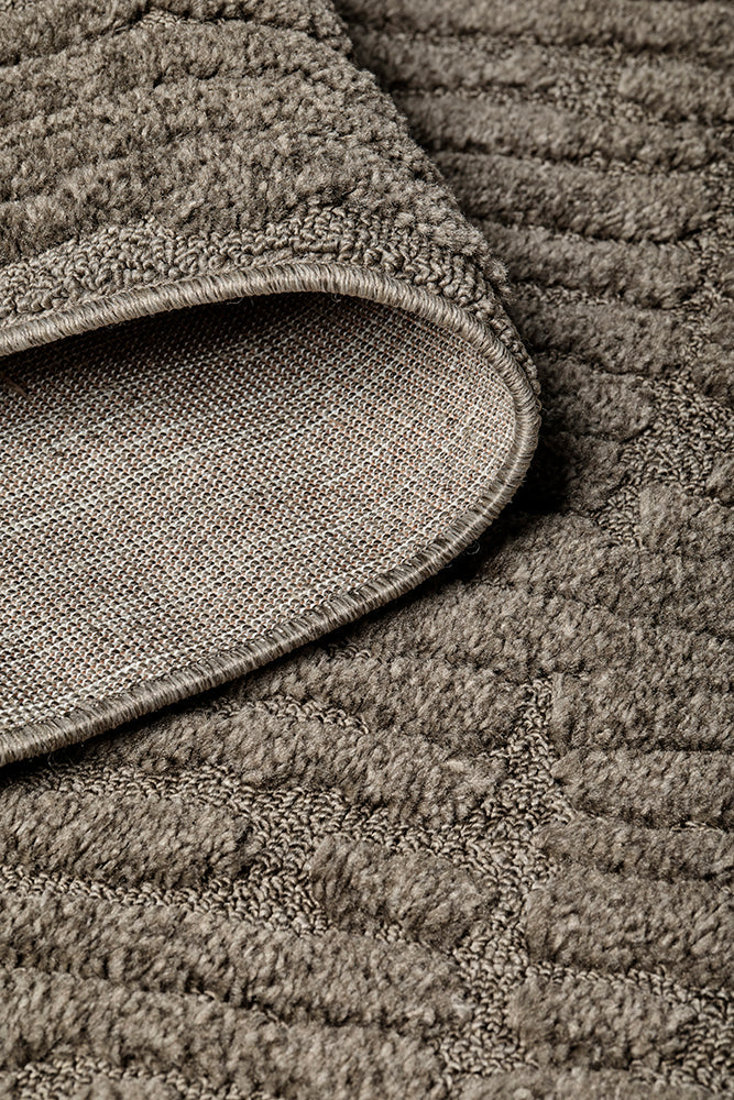 Haven Aliya High-Low Texture Mocha Runner Rug