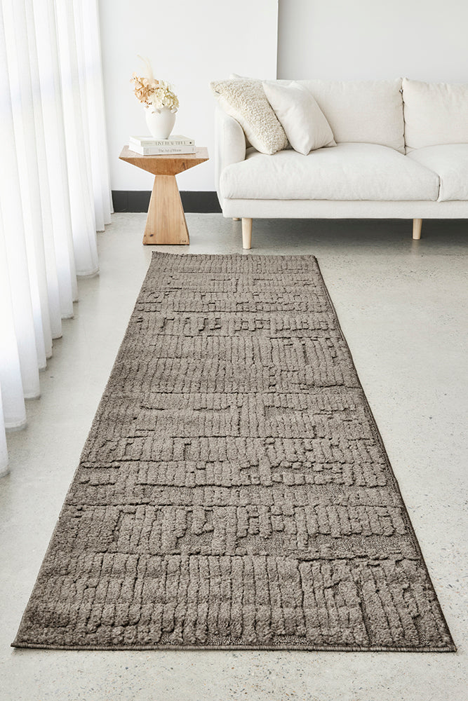 Haven Aliya High-Low Texture Mocha Rug