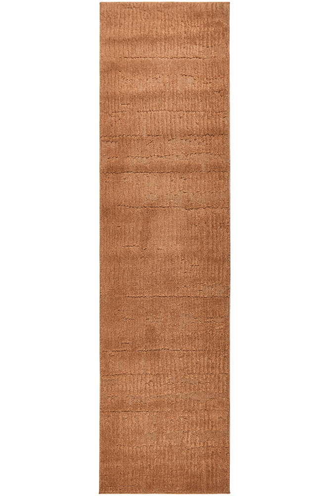 Haven Aliya High-Low Texture Rust Rug