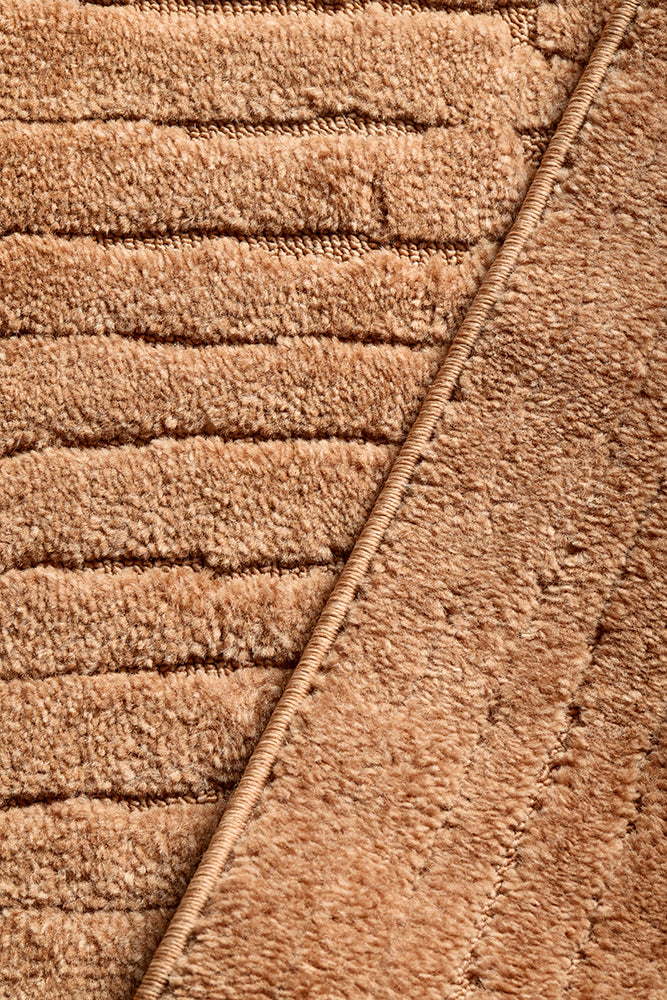 Haven Aliya High-Low Texture Rust Rug