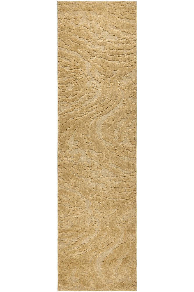 Haven Nyla Sculpted Pattern Gold Rug