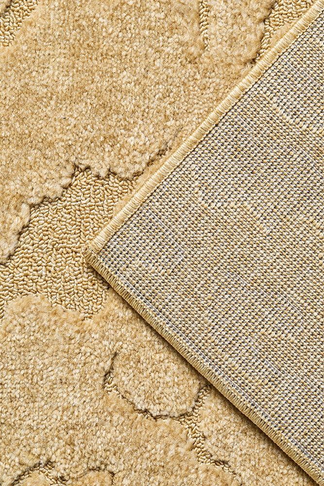 Haven Nyla Sculpted Pattern Gold Rug