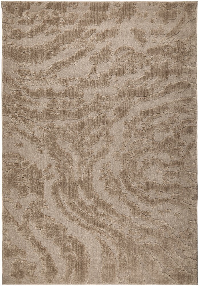 Haven Nyla Sculpted Pattern Latte Rug