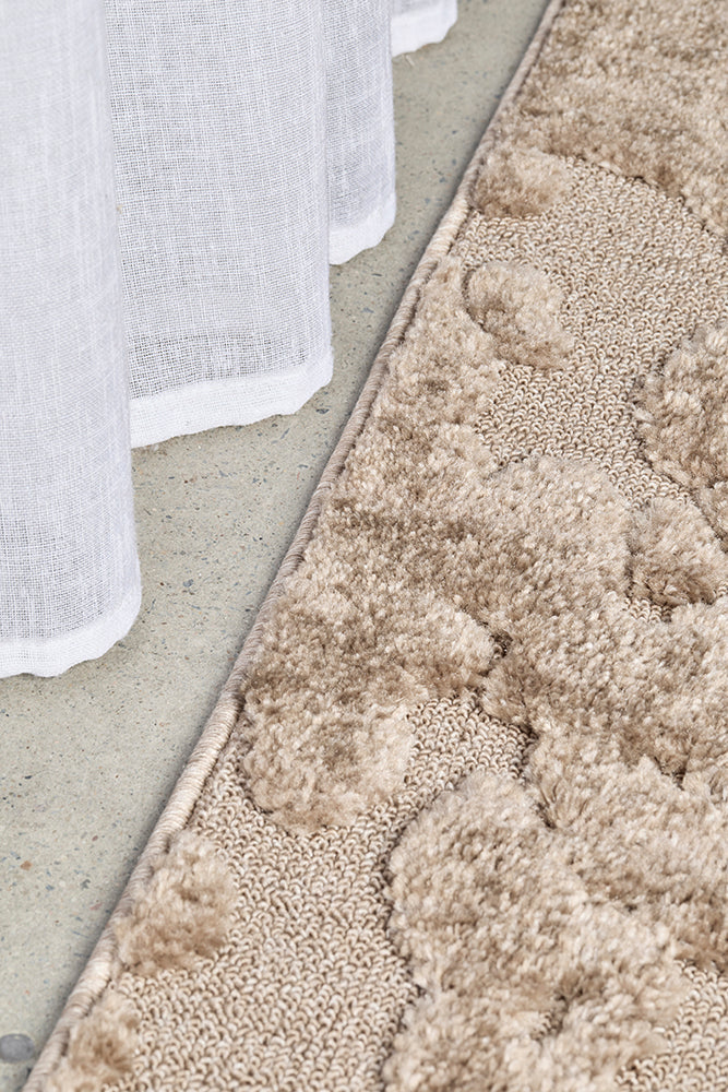 Haven Nyla Sculpted Pattern Latte Rug