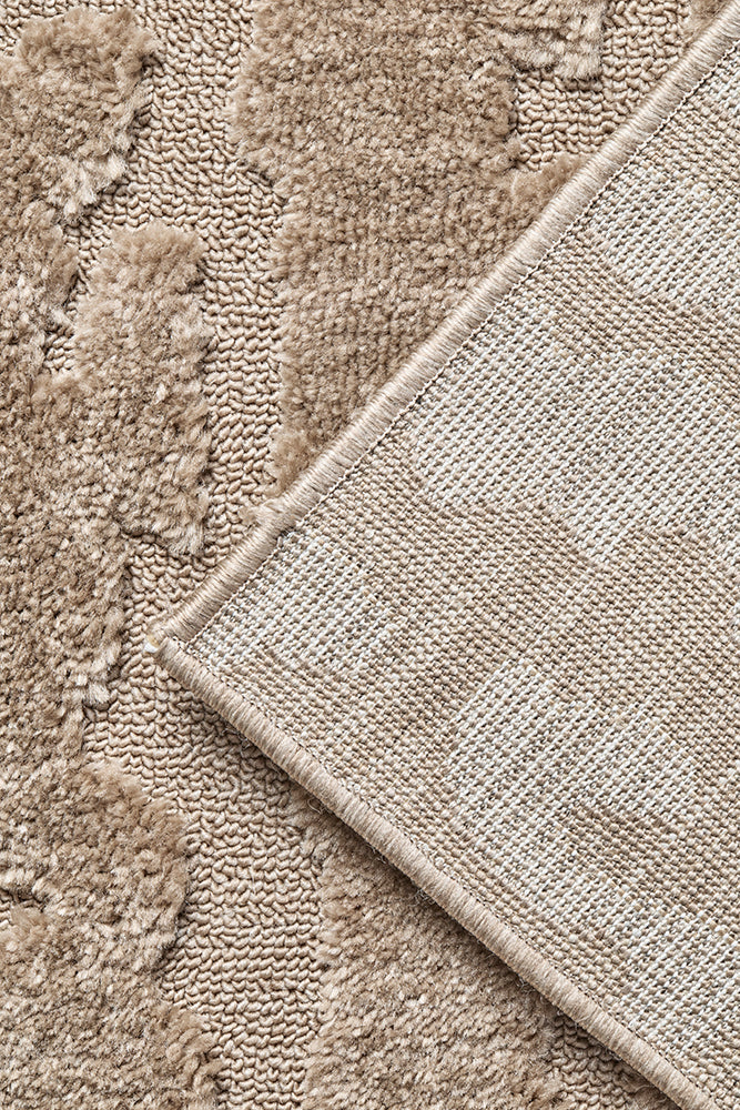 Haven Nyla Sculpted Pattern Latte Rug