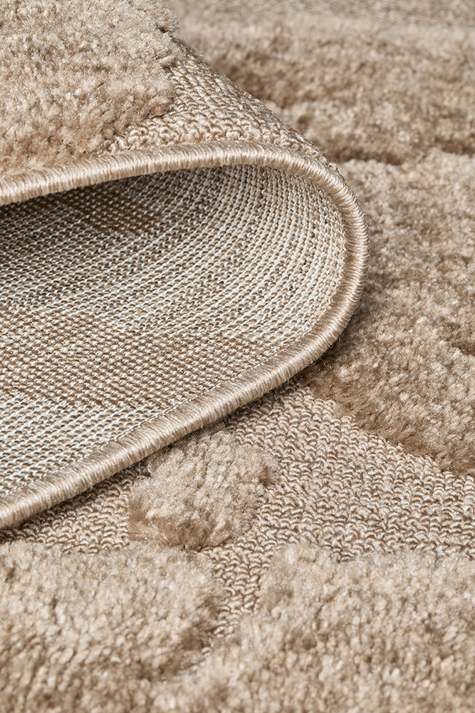 Haven Nyla Sculpted Pattern Latte Rug