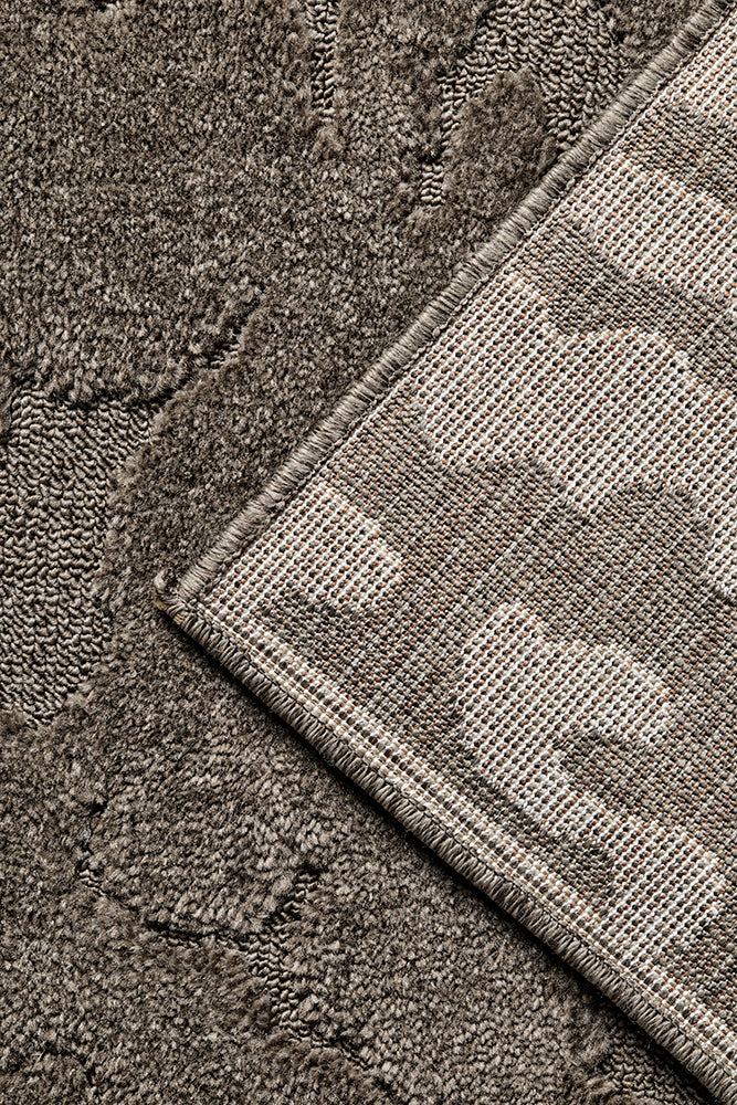 Haven Nyla Sculpted Pattern Mocha Rug