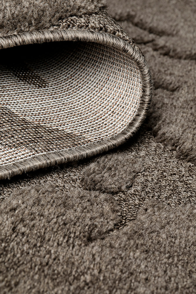 Haven Nyla Sculpted Pattern Mocha Rug