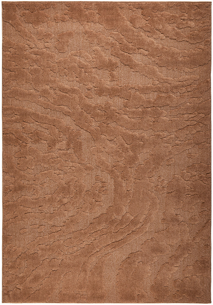 Haven Nyla Sculpted Pattern Rust Rug