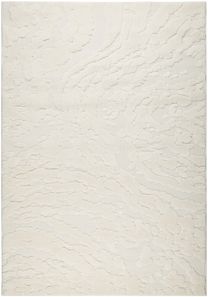 Haven Nyla Sculpted Pattern White Rug