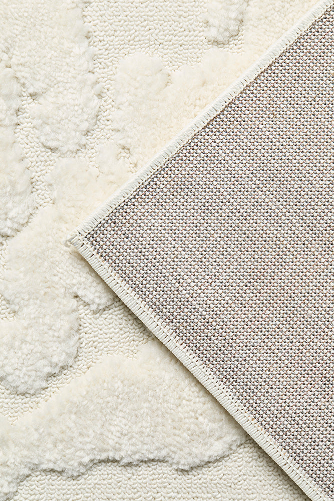 Haven Nyla Sculpted Pattern White Rug